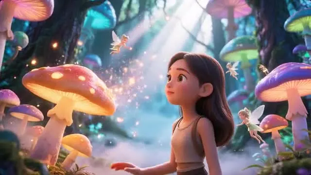 Official Girl in a glowing forest video preview